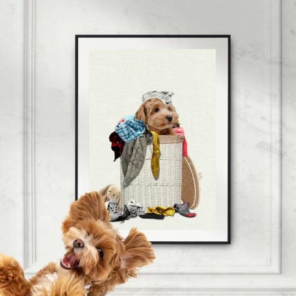funny-custom-pet-portrait-in-laundry-art